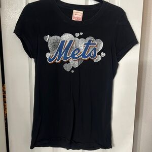 PINK Mets baseball tshirt large